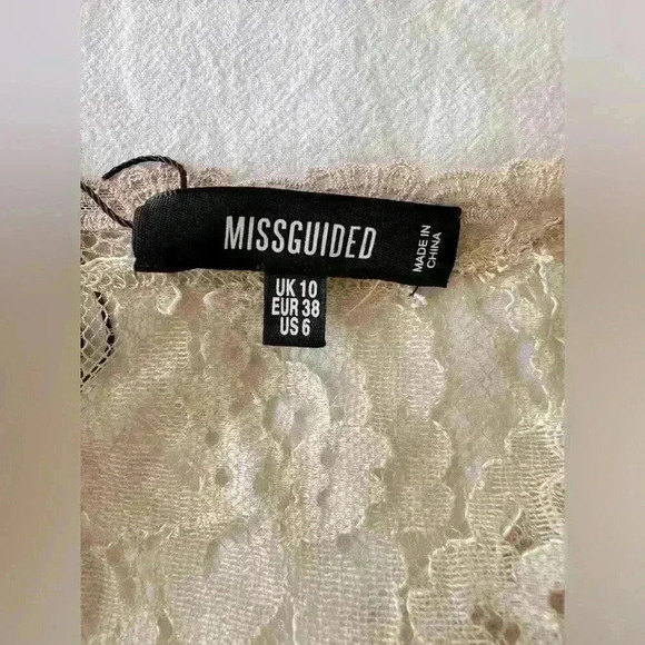 Misguided Premium Lace Maxi Kimono Size 6 - Picture 7 of 10